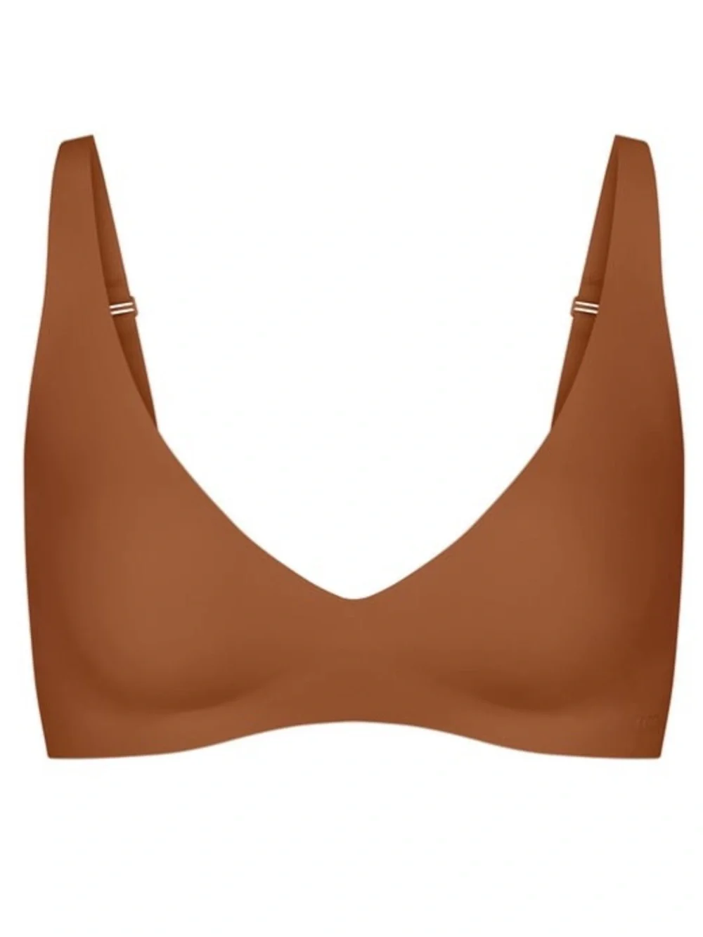 SKIMS Naked Plunge Bronze Bra Women's Size XXS NWT - Picture 1 of 7